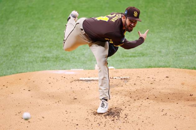 Dylan Edward Cease (Padres), MARCH 18, 2024 - Baseball : MLB, Baseball Herren, USA World Tour Seoul Series exhibition game between the LG Twins and the San Diego Padres at Gocheok Sky Dome, Seoul, South Korea.  (247696222)