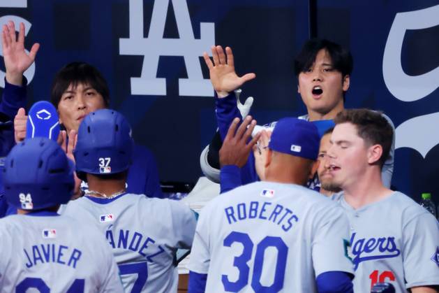 (L-R) Ippei Mizuhara, Shohei Ohtani (Dodgers), MARCH 20, 2024 - Baseball : MLB, Baseball Herren, USA World Tour Seoul Series opening game 1 between the San Diego Padres and the Los Angeles Dodgers at Gocheok Sky Dome, Seoul, South Korea. (247779293)
