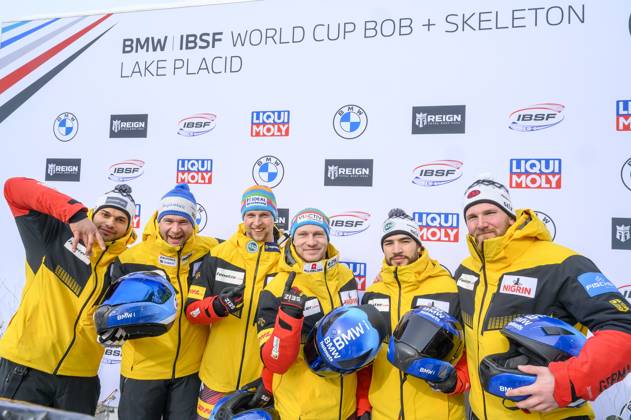 Bilder des Jahres 2024, Sport 03 März Sport Themen der Woche KW12 Sport Bilder des Tages March 22, 2024, Lake Placid, New York, USA: FRANCESCO FRIEDRICH - ALEXANDER SCHULLER of GER (2) FRANCESCO FRIEDRICH - ALEXANDER SCHULLER of GER (1) ADAM AMMOUR - BENEDLKT HERTEL of GER (3) finished 1,2,3 , in the 2 Man Bobsled at Mt. Van Hoevenberg in Lake Placid NY Lake Placid USA - ZUMAc268 20240322_zsp_c268_015 Copyright: xJamesxPatrickxCooperx