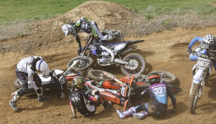 Bilder des Jahres 2024, Sport 04 April Sport Themen der Woche KW14 Sport Bilder des Tages MOTOCROSS - MX Open Paldau PALDAU,AUSTRIA,01.APR.24 - MOTORSPORTS, MOTORCYCLE, MOTOCROSS - MX 2. Image shows .  GEPAxpictures xWolfgangxGrebien