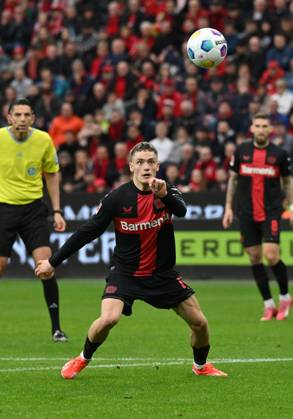 Florian Wirtz (Bayer 04 Leverkusen) 30.03.2024, Fussball Saison 2023 2024, 1. Bundesliga, 27. Spieltag, Bayer 04 Leverkusen - TSG Hoffenheim 2:1 Leverkusen BayArena Nordrhein Westfalen Deutschland
