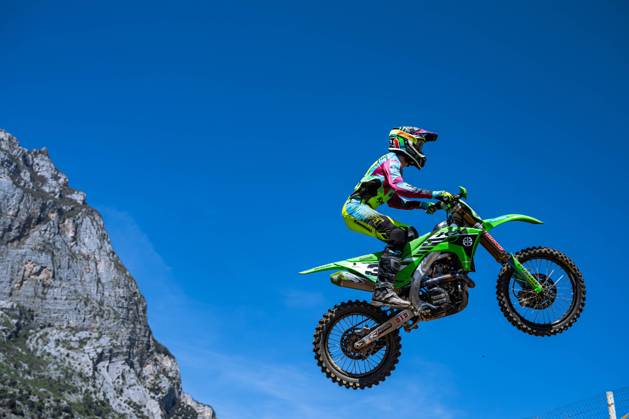 Bilder des Jahres 2024, Sport 04 April Sport Themen der Woche KW15 Sport Bilder des Tages Motocross World Championship, WM, Weltmeisterschaft Round 4-MXGP of Trentino-Pietramurata(TN)-14 Aprile 2024-MXGP Class-Romain Febvre-Team Kawasaki Factory during MXGP of Trentino, Motocross race in Pientramurata, Italy, April 13 2024  Copyright: xDavidexMessora IPAxSportx xipa-ax xx IPA_45132965 IPA_Agency_IPA45132965