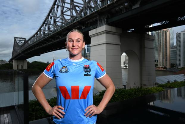 WOMENS STATE OF ORIGIN LAUNCH, Jaime Chapman of the NSW Blues is seen posing for a photograph during the Women?s State of Origin Series Launch at Crystalbrook Vincent Hotel in Brisbane, Thursday, April 18, 2024. ( NO ARCHIVING, EDITORIAL USE ONLY, NO USE IN BOOKS WITHOUT CONSENT BRISBANE QUEENSLAND AUSTRALIA  Copyright: xDARRENxENGLANDx 20240418001933611476