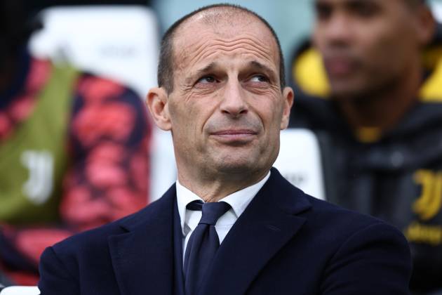 Juventus Fc - Ac Milan Massimiliano Allegri, head coach of Juventus Fc looks on during the Serie A match beetween Juventus Fc and Ac Milan at Allianz Stadium on April 27, 2024 in Turin, Italy . Torino Allianz Stadium Italy Copyright: xMarcoxCanonierox