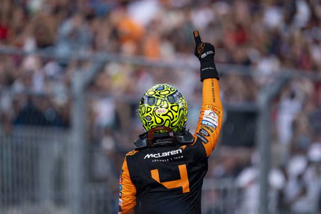 Bilder des Jahres 2024, Sport 05 Mai Sport Themen der Woche KW18 Sport Bilder des Tages May 5, 2024, Miami, United States: British driver LANDO NORRIS (McLaren F1 Team) celebrates after winning the 2024 FIA Formula 1 Miami Grand Prix at Miami International Autodrome in Miami, United States. Miami United States - ZUMAg147 20240505_fap_g147_014 Copyright: xJamesxGasperottix
