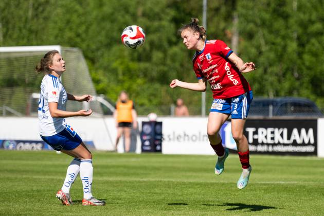 240518 Vittsjös Julia Tunturi under fotbollsmatchen i Damallsvenskan mellan Vittsjö och IFK Norrköping den 18 maj 2024 i Vittsjö. Copyright: AVDOxBILKANOVIC BB240518AB037