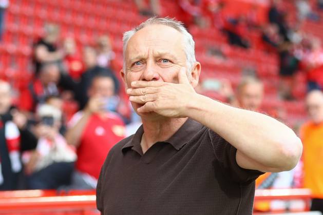 18.05.2024, xtgx, Fussball 1. Bundesliga, 1. FC Union Berlin - SC Freiburg emspor, v.l. Christian Streich (Freiburg, Trainer) Portrait, Portraet, Einzelbild (DFL DFB REGULATIONS PROHIBIT ANY USE OF PHOTOGRAPHS as IMAGE SEQUENCES and or QUASI-VIDEO) Berlin