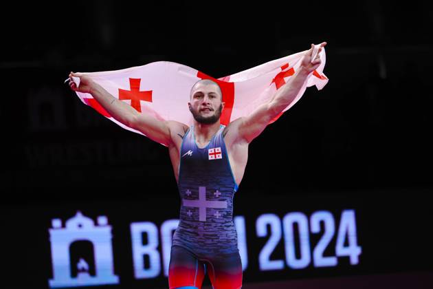Bilder des Jahres 2024, Sport 05 Mai Sport Themen der Woche KW21 Sport Bilder des Tages U23 Wrestling European Championships 55kg GR - Giorgi Tokhadze (GEO)