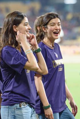 May 26, 2024, Chennai, Tamilnadu, India: Chennai, May26th, 2024 - Bollywood actor and Kolkatta Knight Riders team owner Shah Rukh Khan walks around the ground with his son, family and friends post his team winning the IPL2024,T20,Finals after they defeated the Sunrisers Hyderabad at the M.A.Chidambaram Stadium in Chennai, India. Chennai India - ZUMAc251 20240526_znp_c251_089 Copyright: xVikramxChandrasekarx