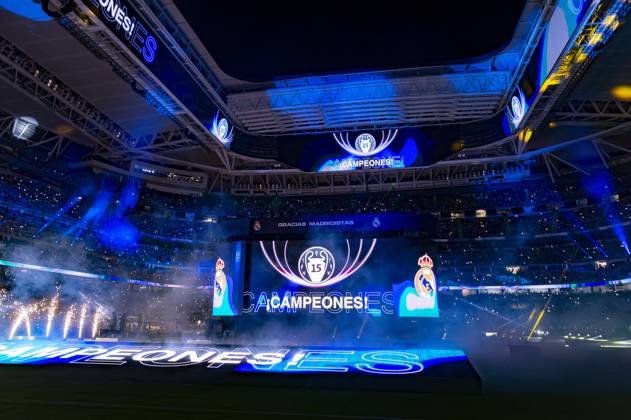 Real Madrid UEFA Champions League Trophy Parade 2024 A general view of Santiago Bernabeu stadium during Real Madrid UEFA Champions League Trophy Parade on June 2, 2024 in Madrid, Spain. Madrid Estadio Santiago Bernabeu Madrid Spain Copyright: xAlbertoxGardinx AGardin_20240602_Football_Champions_Real_Madrid_43