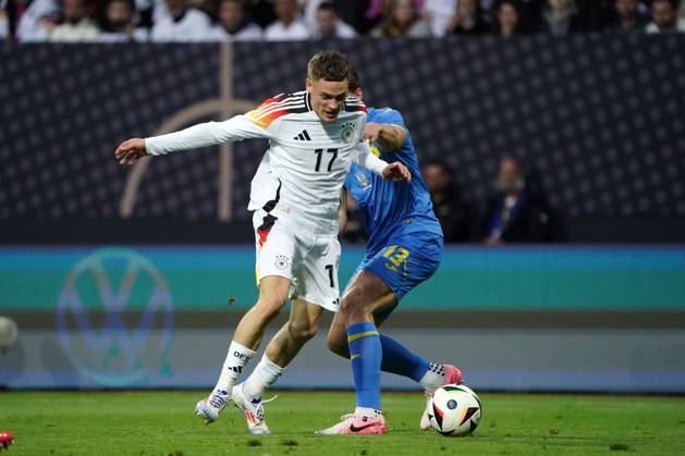 Männer Nationalmannschaft, Fussball, Freundschaftsspiel, Länderspiel, Testspiel, Deutschland-Ukraine , 03.06.2024, Max-Morlock Stadion Nürnberg Florian Wirtz Deutschland, Illia Zabarnyi , Ukraine