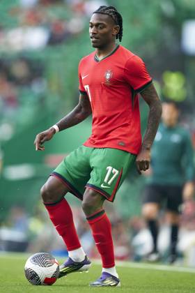 Portugal V Finland - International Friendly, Länderspiel, Nationalmannschaft Rafael Leao of Portugal is playing during the international friendly match between Portugal and Finland at Jose Alvalade Stadium in Lisbon, Portugal, on June 4, 2024. Lisbon Portugal Copyright: xJosexManuelxAlvarezxReyx originalFilename:alvarezrey-notitle240604_npkBI