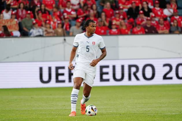 Anton Geisser 04.06.2024 Luzern.Schweiz. Fussball Laenderspiel Schweiz -Estland 4:0 .Bild : Manuel Akanji (SUI) Aktion Einzelbild