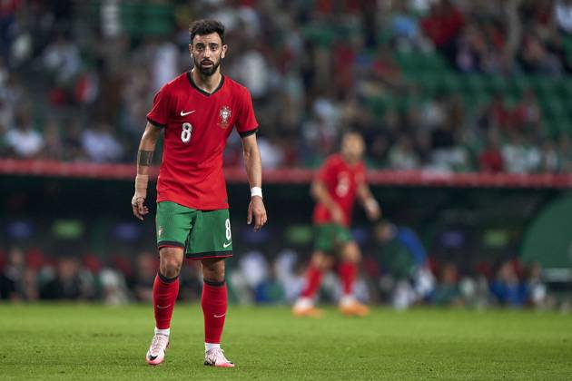 Portugal V Finland - International Friendly, Länderspiel, Nationalmannschaft Bruno Fernandes of Portugal is reacting during the international friendly match between Portugal and Finland at Jose Alvalade Stadium in Lisbon, Portugal, on June 04, 2024. Lisbon Portugal Copyright: xJosexManuelxAlvarezxReyx originalFilename:alvarezrey-notitle240604_npzjN