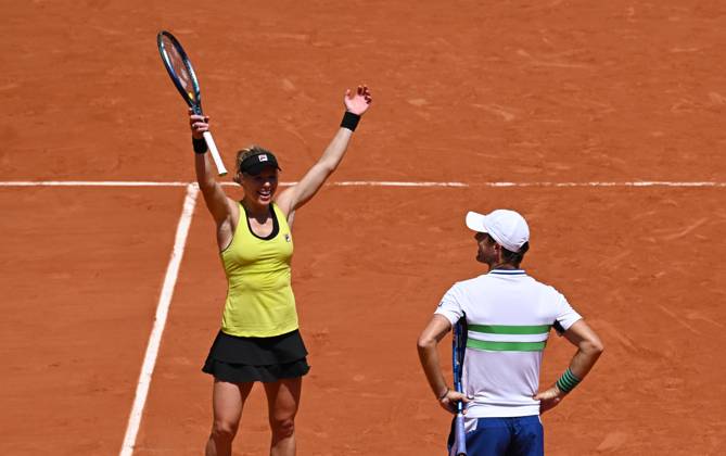2024 Roland Garros Mixed doubles final Laura Siegemund (GER) Edouard Roger-Vasselin (FRA)