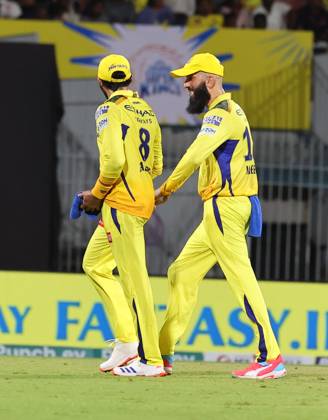 Cricket : Tata IPL 2024 Tata IPL 2024 : Chennai, India, 23rd April 2024: CSK Vs LSG : ( Chennai Super Kings Vs Lucknow Super Giants) In MAC Stadium Chennai. CSK WERE 210-4 IN 20 OVERS. LSG WON BY 6 WICKETS IN 19.3 OVERS. STONIS 124 NOT OUT. MOEEN ALI & JADEJA Seshadri SUKUMAR Copyright: xSeshadrixSukumarx