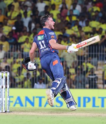 Cricket : Tata IPL 2024 Tata IPL 2024 : Chennai, India, 23rd April 2024: CSK Vs LSG : ( Chennai Super Kings Vs Lucknow Super Giants) In MAC Stadium Chennai. CSK WERE 210-4 IN 20 OVERS. LSG WON BY 6 WICKETS IN 19.3 OVERS. STONIS 124 NOT OUT. Seshadri SUKUMAR Copyright: xSeshadrixSukumarx