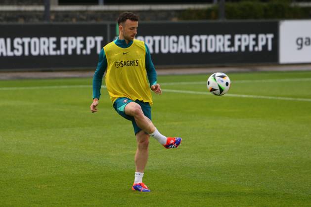 Portugal Fussball Nationalmannschaft, Selecao, 07.06.2024, Portugal - Kroatien Training von Portugal mit CR7, Vorbereitungsspiel zur Europameisterschaft 2024 , Diogo Jota (Portugal) Copyright: FernandoxSoares