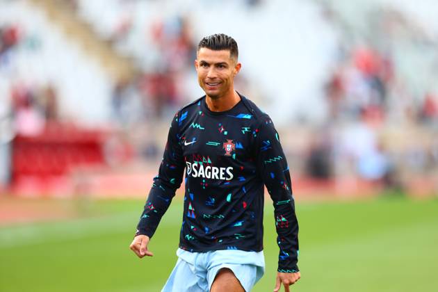 Portugal Fussball Nationalmannschaft, Selecao, 08.06.2024, Portugal - Kroatien , Freundschaftsspiel ,Vorbereitungsspiel zur Europameisterschaft 2024 , Cristiano Ronaldo (Portugal) , CR7, warm-up, Copyright: FernandoxSoares