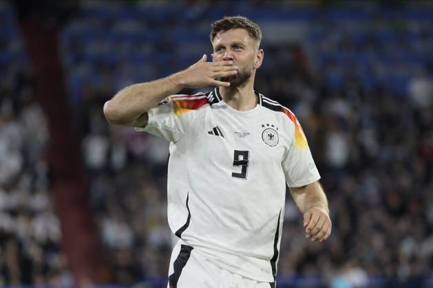 Germany v Scotland: Group A - UEFA EURO, EM, Europameisterschaft,Fussball 2024 Niclas Fullkrug of Germany celebrates during the UEFA EURO 2024 group stage match between Germany and Scotland at Munich Football Arena on June 14, 2024 in Munich, Germany. Munich Munich Football Arena Germany Germany Copyright: xRichardxSellers Sportsphoto APLx 14040625