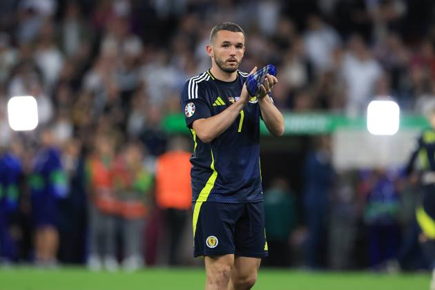 Germany v Scotland: Group A - UEFA EURO, EM, Europameisterschaft,Fussball 2024 John McGinn (Scotland) is applauding the fans after the UEFA European Championship, EM, Europameisterschaft Group A match between Germany and Scotland at Allianz Arena in Munich, Germany, on June 14, 2024. Copyright: xMIxNewsx originalFilename:fletcher-germanyv240614_npOmH