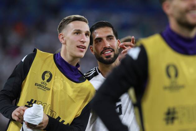 München, Bayern, Deutschland, 14.06.2024: Allianz-Arena: Fußball-EM 2024, Gruppe A, Deutschland - Schottland: Eröffnungsspiel der Euro 2024; Nico Schlotterbeck und Emre Can Copyright: xdtsxNachrichtenagenturx dts_40145