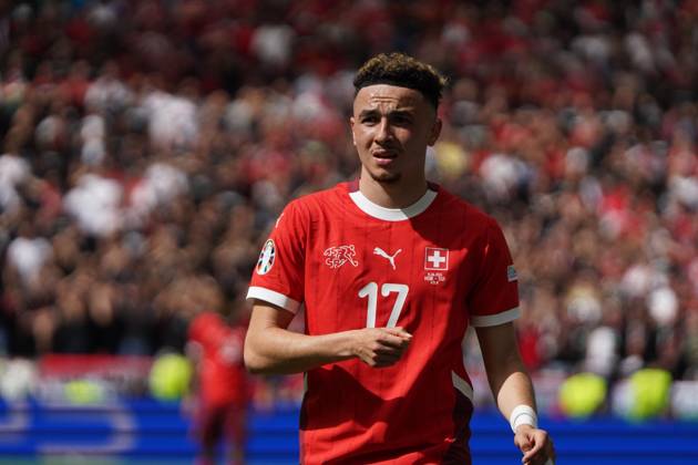 Fussball, UEFA EURO, EM, Europameisterschaft,Fussball 2024, EM 2024, Gruppenphase, Gruppe A, Ungarn-Schweiz Köln Stadion Ruben Vasgas Schweiz ,Aktion, Einzelbild