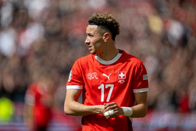 GER, EURO 2024, Group A, Ungarn (HUN) vs Schweiz (SUI) 15.06.2024, Cologne Stadium, Koeln, GER, EURO 2024, Group A, Ungarn (HUN) vs Schweiz (SUI) Im Bild: Ruben Vargas (Schweiz SUI, 17) Einzelaktion, Halbkörper Halbkoerper; Freisteller, Einzelbild, Aktion, Action, Spielszene; Gestik, Mimik, Emotionen;