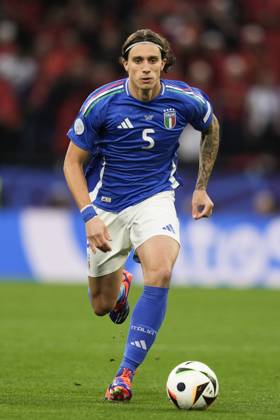 Italy™s Riccardo Calafiori during the Euro 2024 soccer match between Italy and Albania at the Signal Iduna Park stadium, Dortmund, Germany - Friday 15 , June , 2024. - Soccer . Copyright: xFabioxFerrari LaPressex