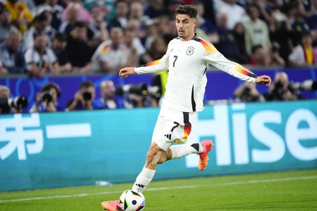 Germany v Scotland: Group A - UEFA EURO, EM, Europameisterschaft,Fussball 2024 Kai Havertz attacking midfield of Germany and Arsenal FC during the UEFA EURO 2024 group stage match between Germany and Scotland at Munich Football Arena on June 14, 2024 in Munich, Germany. Munich Germany Copyright: xJosexBretonx originalFilename:breton-germanyv240614_np1Yo