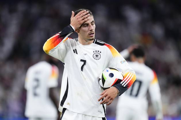 Germany v Scotland: Group A - UEFA EURO, EM, Europameisterschaft,Fussball 2024 Kai Havertz attacking midfield of Germany and Arsenal FC during the UEFA EURO 2024 group stage match between Germany and Scotland at Munich Football Arena on June 14, 2024 in Munich, Germany. Munich Germany Copyright: xJosexBretonx originalFilename:breton-germanyv240614_npyfs