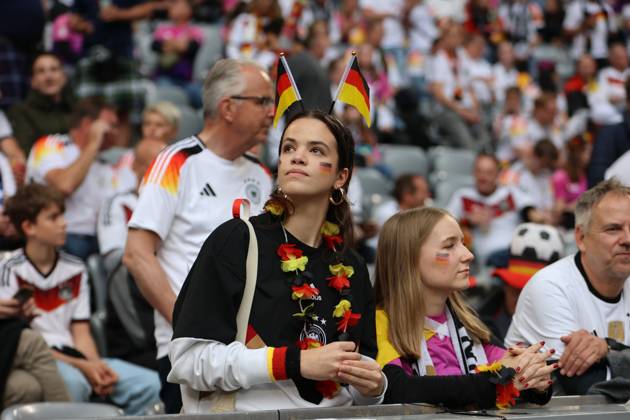 14.06.2024, Fussball, Herren, UEFA Europameisterschaft 2024, Eröffnungsspiel, Gruppe A, Deutschland - Schottland, Die Fans der deutschen Nationalmannschaft München Allianz Arena Bayern Deutschland (DE) Copyright: xSebastianxBachx