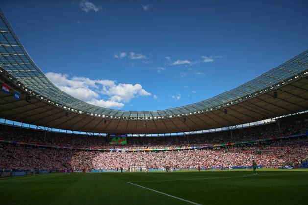 15.06.2024, xtgx, Fussball EM 2024, Spanien - Kroatien emspor, v.l. Symbolfoto, Symbolbild, Symbol, Ansicht Innenraum Olympiastadion (DFL DFB REGULATIONS PROHIBIT ANY USE OF PHOTOGRAPHS as IMAGE SEQUENCES and or QUASI-VIDEO) Berlin