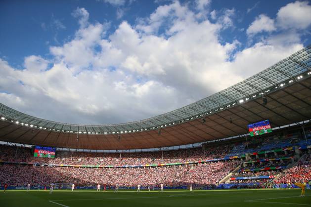 15.06.2024, xtgx, Fussball EM 2024, Spanien - Kroatien emspor, v.l. Symbolfoto, Symbolbild, Symbol, Ansicht Innenraum Olympiastadion (DFL DFB REGULATIONS PROHIBIT ANY USE OF PHOTOGRAPHS as IMAGE SEQUENCES and or QUASI-VIDEO) Berlin