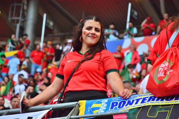 UEFA European Football Championship - UEFA EURO, EM, Europameisterschaft,Fussball 2024 - Portugal vs Czech Republic Portugal supporter during UEFA Euro 2024 - Portugal vs Czech Republic, UEFA European Football Championship in Leipzig, Germany, June 18 2024 Leipzig Germany Copyright: xIPAxSport ABACAx