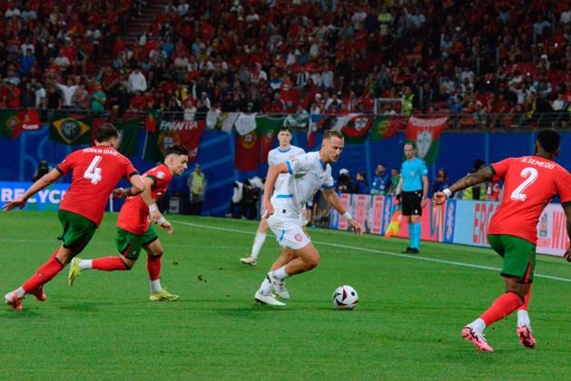 UEFA European Football Championship - UEFA EURO, EM, Europameisterschaft,Fussball 2024 - Portugal vs Czech Republic Atonin Barak (Czechia) in action during UEFA Euro 2024 - Portugal vs Czech Republic, UEFA European Football Championship in Leipzig, Germany, June 18 2024 Leipzig Germany Copyright: xIPAxSport ABACAx