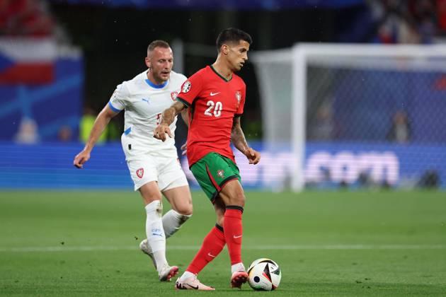 Leipzig Stadium Leipzig, Tuesday, June 18, 2024 UEFA EURO, EM, Europameisterschaft,Fussball 2024 Germany, Group F stage Matchday 1 Group F Portugal - Czechia, Joao Cancelo (Portugal) Copyright: JoaquimxFerreira