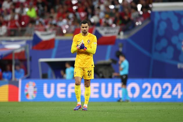 Leipzig Stadium Leipzig, Tuesday, June 18, 2024 UEFA EURO, EM, Europameisterschaft,Fussball 2024 Germany, Group F stage Matchday 1 Group F Portugal - Czechia, goalkeeper, Torwart Diogo Costa (Portugal) Copyright: JoaquimxFerreira