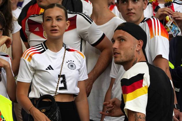 EURO 2024, Fussball, UEFA EURO, EM, Europameisterschaft,Fussball 2024, EM 2024, Gruppenphase, Gruppe A, Deutschland-Ungarn, 19.06.2024, Stuttgartarena Stuttgart Eva Katharina, Freundin von David Raum Deutschland,