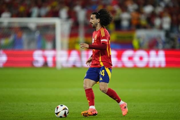 Spain v Italy: Group B - UEFA EURO, EM, Europameisterschaft,Fussball 2024 Marc Cucurella left-back of Spain and Chelsea FC during the UEFA EURO 2024 group stage match between Spain and Italy at Arena AufSchalke on June 20, 2024 in Gelsenkirchen, Germany. Gelsenkirchen Germany Copyright: xJosexBretonx originalFilename:breton-spainvit240620_nplKB