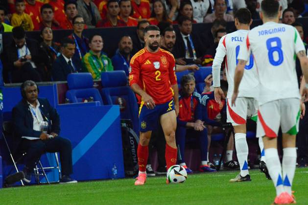 UEFA European Football Championship - UEFA EURO, EM, Europameisterschaft,Fussball 2024 - Spain vs Italy Dani Carvajal (Spain) in action during UEFA Euro 2024 - Spain vs Italy, UEFA European Football Championship in Gelsenkirchen, Germany, June 20 2024 Gelsenkirchen Germany Copyright: xIPAxSport ABACAx