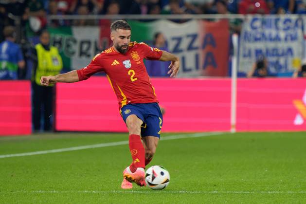 UEFA European Football Championship - UEFA EURO, EM, Europameisterschaft,Fussball 2024 - Spain vs Italy Dani Carvajal of Spain during UEFA Euro 2024 - Spain vs Italy, UEFA European Football Championship in Gelsenkirchen, Germany, June 20 2024 Gelsenkirchen Germany Copyright: xIPAxSport ABACAx