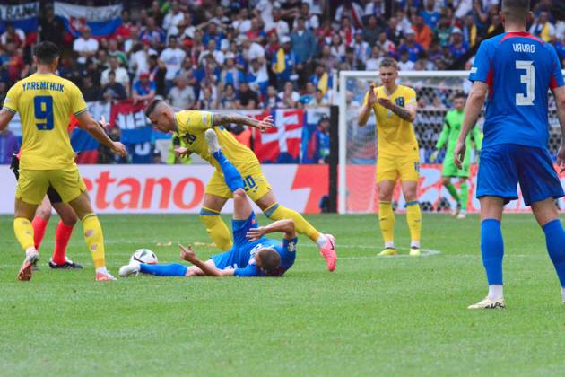 UEFA European Football Championship - UEFA EURO, EM, Europameisterschaft,Fussball 2024 - Slovakia vs Ukraine Oleksandr Zubkov (Ukraine) in action during UEFA Euro 2024 - Slovakia vs Ukraine, UEFA European Football Championship in Dusseldorf, Germany, June 21 2024 Dusseldorf Germany Copyright: xIPAxSport ABACAx