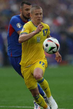 UEFA European Football Championship - UEFA EURO, EM, Europameisterschaft,Fussball 2024 - Slovakia vs Ukraine Dusseldorf, Germany 21.06.2024: Oleksandr Zinchenko of Ukraine during the UEFA EURO 2024 group stage E football match between Slovakia vs Ukraine at Dusseldorf Arena in Dusseldorf Dusseldorf Germany Copyright: xIPAxSport ABACAx