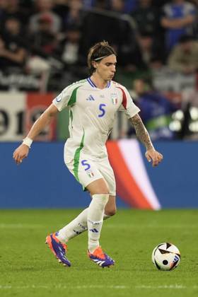 Italy™s Riccardo Calafiori during the Euro 2024 soccer match between Spain and Italy at the Veltins-Arena Stadion, Cologne, Germany - Thursday 20 , June , 2024. - Soccer . Copyright: xFabioxFerrari LaPressex