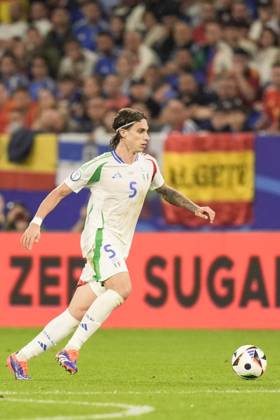 Italy™s Riccardo Calafiori during the Euro 2024 soccer match between Spain and Italy at the Veltins-Arena Stadion, Cologne, Germany - Thursday 20 , June , 2024. - Soccer . Copyright: xFabioxFerrari LaPressex