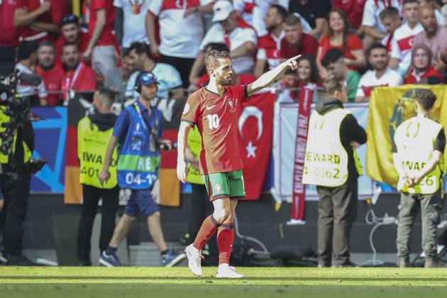 Turkey v Portugal, Dortmund Portugal Bernardo Silva scores a GOAL 0-1 and celebrates during the Turkey vs Portugal UEFA Group F match at the BVB Stadion, Dortmund, Germany on 22 June 2024 Editorial use only. All images are copyright Every Second Media Limited. No images may be reproduced without prior permission. Copyright: xIMAGO EveryxSecondxMediax ESM-1038-0050