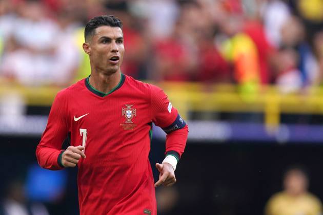 2024-06-22 Turkiye v Portugal - Group F - UEFA EURO, EM, Europameisterschaft,Fussball 2024 DORTMUND, GERMANY - JUNE 22: Cristiano Ronaldo of Portugal during the Group F - UEFA EURO 2024 match between Turkiye and Portugal at BVB Stadion Dortmund on June 22, 2024 in Dortmund, Germany. (Photo by Joris Verwijst BSR Agency) Dortmund Germany Content not available for redistribution in The Netherlands directly or indirectly through any third parties. Copyright: xBSRxAgencyx