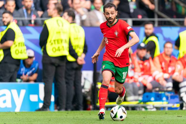 2024-06-22 Turkiye v Portugal - Group F - UEFA EURO, EM, Europameisterschaft,Fussball 2024 DORTMUND, GERMANY - JUNE 22: Bernardo Silva of Portugal in action during the Group F - UEFA EURO 2024 match between Turkiye and Portugal at BVB Stadion Dortmund on June 22, 2024 in Dortmund, Germany. (Photo by Joris Verwijst BSR Agency) Dortmund Germany Content not available for redistribution in The Netherlands directly or indirectly through any third parties. Copyright: xBSRxAgencyx