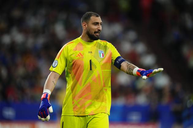 Spain v Italy: Group B - UEFA EURO, EM, Europameisterschaft,Fussball 2024 Gianluigi Donnarumma goalkeeper of Italy and Paris Saint-Germain during the UEFA EURO 2024 group stage match between Spain and Italy at Arena AufSchalke on June 20, 2024 in Gelsenkirchen, Germany. Gelsenkirchen Germany Copyright: xJosexBretonx originalFilename:breton-spainvit240620_npOF0